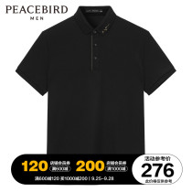 (Shopping mall same) Taiping Bird Mens 2021 short sleeve polo shirt mens Tide brand T-shirt B1DBB2112