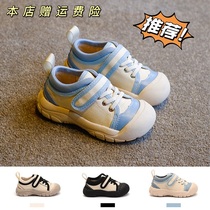 South Korea 2021 spring and autumn new casual wild white shoes girls canvas shoes children soft-soled cloth shoes men