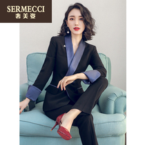 Professional suit new suit fashion OL dress 2021 spring and autumn women interview tooling temperament slim work clothes
