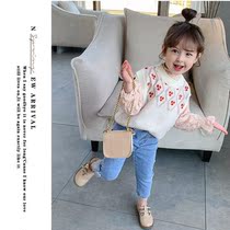 Girl sweater vest Spring and Autumn new children Korean foreign style small and large children knitted vest jacket