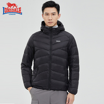 Dragon and Lion Dell official flagship store lightweight hooded down jacket for men and women casual fashion short windshield warm jacket