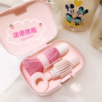 Japan sanko milk bottle brush nipple brush baby bottle brush set portable brush Travel Brush Japanese made