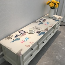 No-wash PVC soft rubber mat TV cabinet tablecloth coffee table mat waterproof and oil-proof table mat plastic anti-scalding tablecloth household
