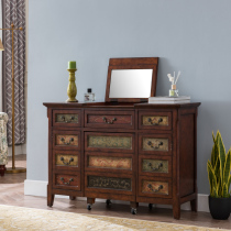 American Red Bedroom Color Dressed Dressing Mirror Can Crack Conception Cabinet Integrated Makeup Table