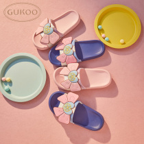 Fruit shell summer womens slippers home indoor and outdoor non-slip thick bottom cute ladies with bows comfortable drag