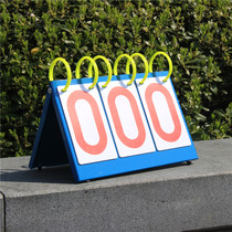 Scoreboard Three badminton table tennis basketball four scoreboard 6 game flip card