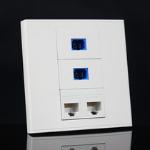 Type 86 four-port network optical fiber socket dual SC optical fiber broadband 2 non-hit network computer wall panels