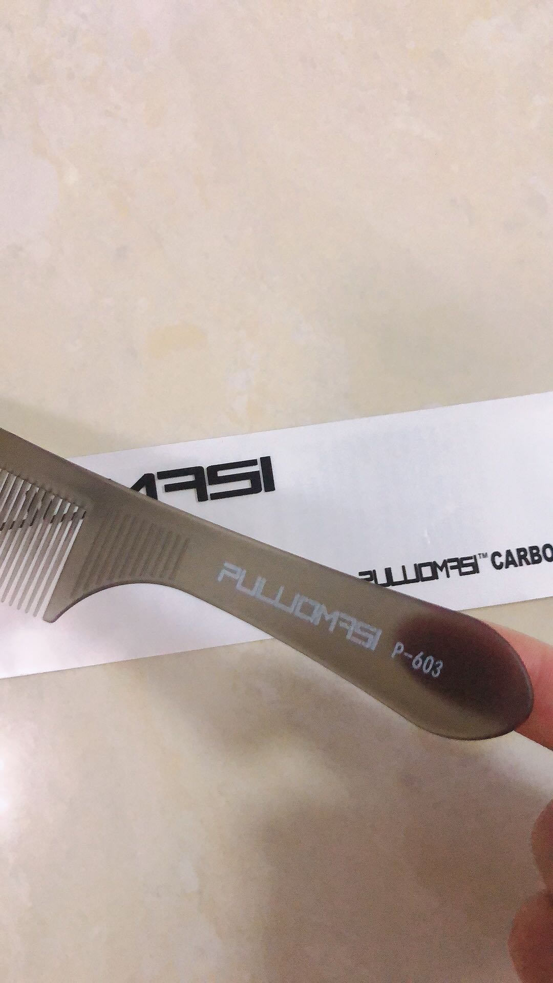 Hairstylist special hair comb ultra-thin flat hair comb mens hair comb anti-static apple comb oil comb