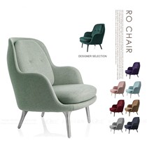 Light luxury Lin Fir personality single-person sofa master of the Glass Steel Nord Leisure Lazy Cloth chair