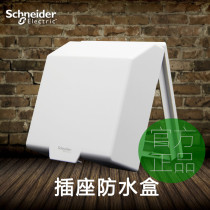Schneider Electric wall power switch socket waterproof panel cover smooth white waterproof box splash box 223DV