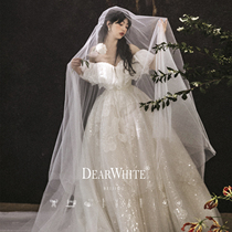 Dear White so and so main wedding dress 2021 New Dream 3 m big tailed bride Princess puffy skirt