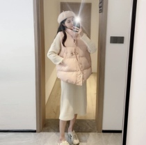 Down cotton vest womens autumn and winter New short loose waistcoat thick maternity bread clothing Net red loose coat