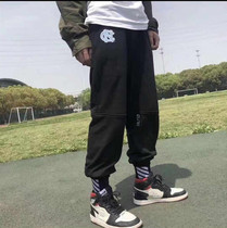 NCAA North Carolina embroidered standard mens trousers leisure spring and autumn air layer closed feet breathable sports pants small feet