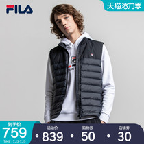 FILA Fila official mens down jacket winter new warm leisure sports down vest inner vest