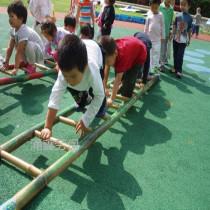 Kindergarten props Bamboo ladder Bamboo ladder Bamboo pole ladder climbing attic stairs Decoration small bamboo ladder