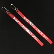 Before flight REMOVE REMOVE the thickened luminous luggage strap red warning slogan trolley case pendant mountaineering buckle
