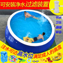 Large childrens inflatable swimming pool Home adult outdoor thickened pool Oversized family folding bracket swimming pool