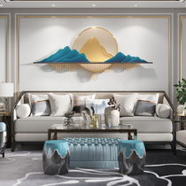 Light luxury wall hanging wrought iron pendant background wall decoration sofa metal decorative wall decoration Nordic atmosphere simple wall