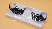 National Standard Latin Dance Modern Dance Competition Diamond Exaggerated Long False Eyelashes Adult Children Dance False Eyelashes