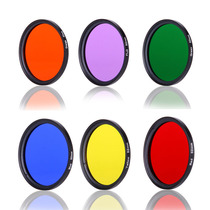 Full color mirror filter set red filter huang se pian 30 37 52 55 58 62 67 77 82mm