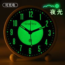 Creative charging luminous alarm clock for children and students Special alarm clock Bedroom bedside dormitory silent night light small alarm clock