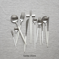 Spot Portugal imported Cutipol handmade stainless steel tableware knife fork spoon GOA silver