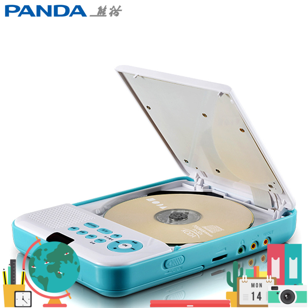 Panda F-388 Visual DVD CD Player USB Disk TF Card Student English Reader Charging Portable