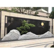 Snowwave stone slicing combined natural view stone-made view Taishan stone Chinese style courtyard indoor withered landscape stone sculptures