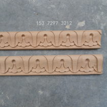 Solid wood furniture clothing book cabinet door decorative background wall painting mirror frame ceiling shade horn cabbage carved waist line