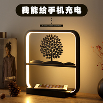 Mobile phone wireless charger Remote control touch Nordic gift gift Bedroom bedside creative eye protection reading lamp