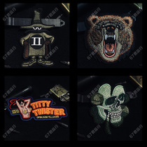 Animal Series Outdoor Military Fan Badge Magic Sticker Backpack Magic Sticker Personality Embroidery Tactical Shoulder Badge Accessories