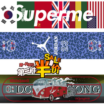 Skateboard sticker (accessories) double-warped skateboard reverse decal self-adhesive flower sticker color