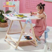 Drawing board Drawing screen Childrens oversized bracket type rewritable word teaching double-sided whiteboard baby easel magnetic