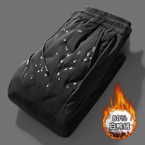 Bellanson Horse Winter Middle Aged Down Pants Men Thickened Inside And Outside Wearing Father Dad Grandpa Big Code Duck Suede Cotton