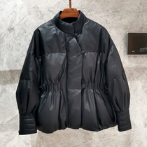 In the winter of 2022 the new Haining fur coat feather feather loose the fashion Chinese wind disc button coat
