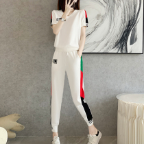 Tide Card CVY Sportswear Suit Womens Summer 2022 New Loose Short Sleeves Running Casual Ocean Two Sets Tide