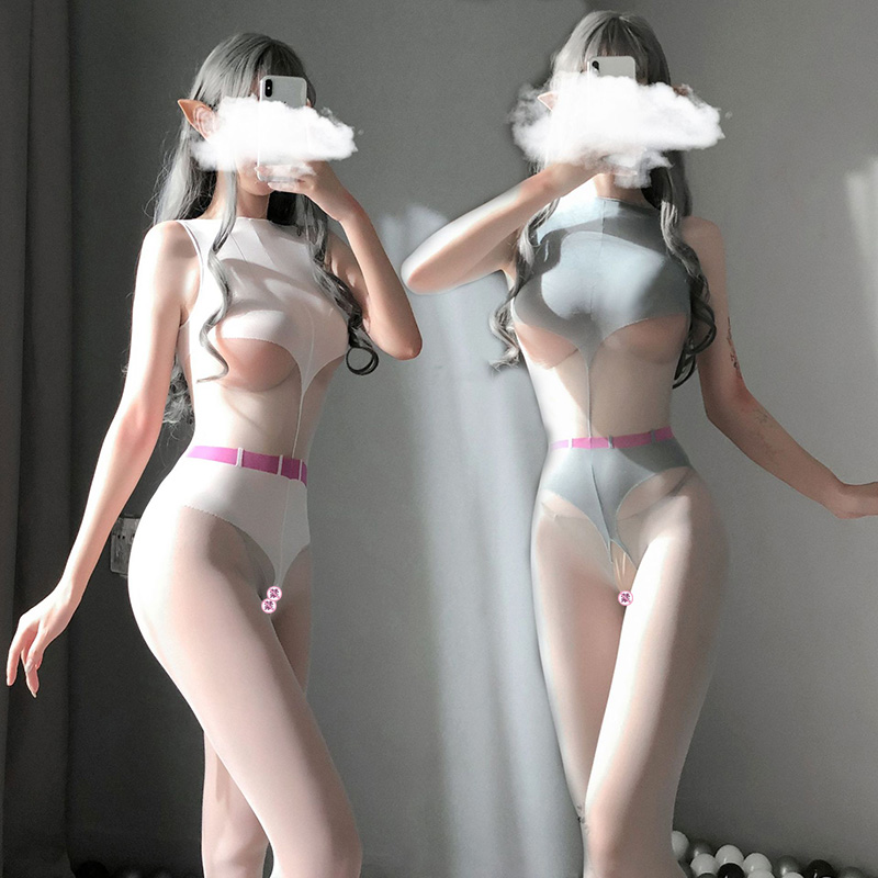 Sleeveless jumper open fake womens stockings mens suit womens wear big man cd thin dress beauty leg shape jumper