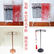 Table top jewelry Sweater necklace Red rope pendant Mobile phone chain One-layer trinkets Jewelry pendant display shelf