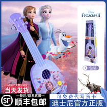 Childrens guitar toy girl can play beginner musical instrument Frozen Aisha Aisha Aisha Aisha Princess Ukulele
