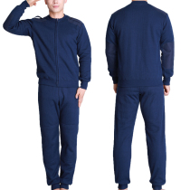 Fire velvet pants suit flame blue velvet pants mens winter warm sweater sweater pants set