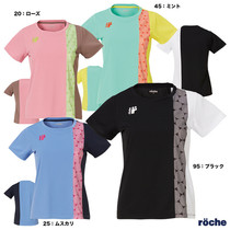 Summer 22 new Japanese ROCHE Roche contrast womens badminton jersey short sleeves breathable and quick drying