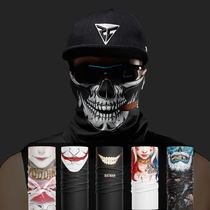 Call of Duty Ghost Mask Summer Hijab Sports Face Towel Black Warrior Skull Tactical Mask Half Face Down