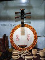 Sichuan Liangshan specialty Yi ethnic characteristic musical instrument Yueqin 2-string ethnic minority plucked musical instrument decoration