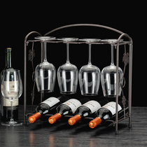 onlycook household red wine rack storage rack goblet upside down cup holder creative wine cabinet light luxury ornaments shelf