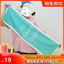 Sports towel sweat sucking cotton towel swimming Fitness Cycling running sports quick dry sweat towel personality printing
