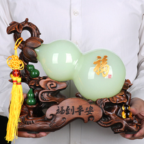 Jade gourd living room large porch TV cabinet new Chinese decorations Fu Lu moving to new home gifts