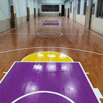 Indoor sports wooden floor Indoor maple and birch stadium Basketball court non-slip corrosion and wear-resistant badminton hall Gym