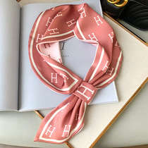 21 new Korean version spring autumn and summer womens all-match scarf decoration with suit silk scarf small long temperament scarf headband