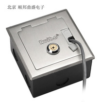 Stainless steel floor socket with lock and outlet hole with key with 86 panel floor socket