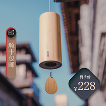 And string wind Suzuki to meditate the bamboo hand-shaking retro and wind bell Japanese style Decorative Balcony Hanging Pendant Gift